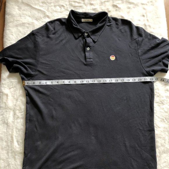 Marine layer Pique active Polo Shirt men's size medium - Picture 6 of 10
